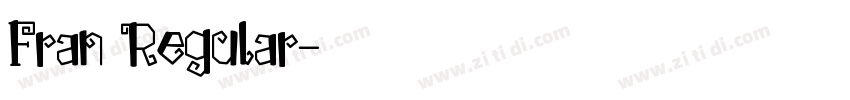 Fran Regular字体转换